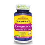 Cordyceps 10/30/1 ciuperca tibetana forte 120 CPS - Herbagetica